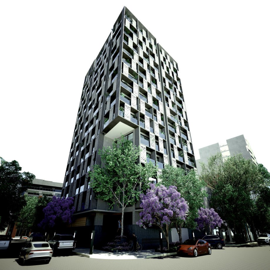  Fachada del desarrollo The One Guadalupe Inn